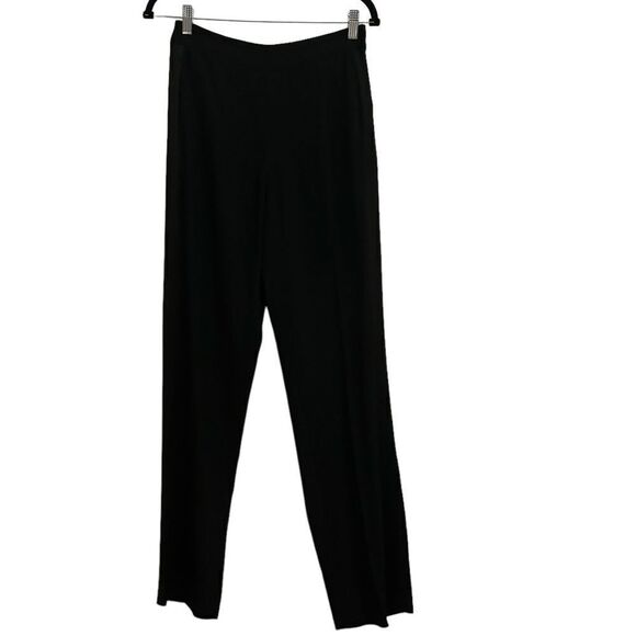 Tory Burch Women’s Black Trousers Slack with Satin Side Stripes Side Zipper 2 - Picture 8 of 8